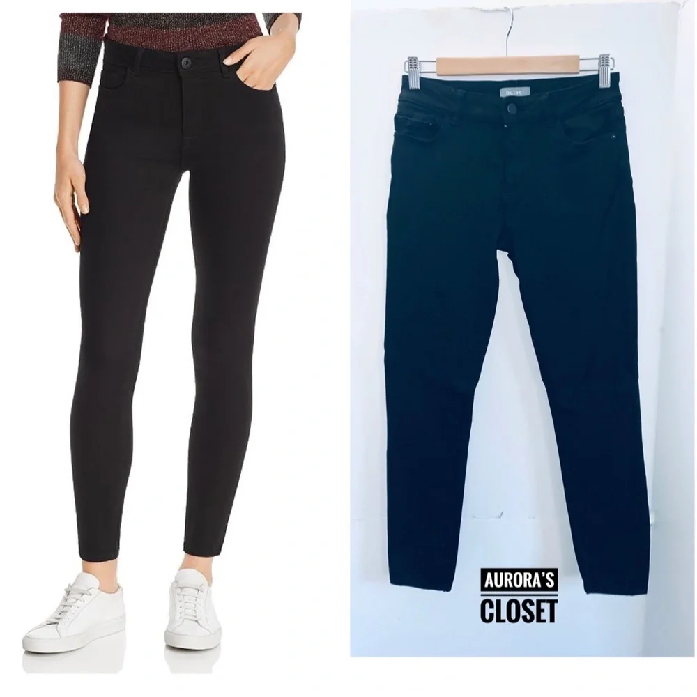 DL1961 26 Black Jeans Margaux Skinny - Picture 1 of 4
